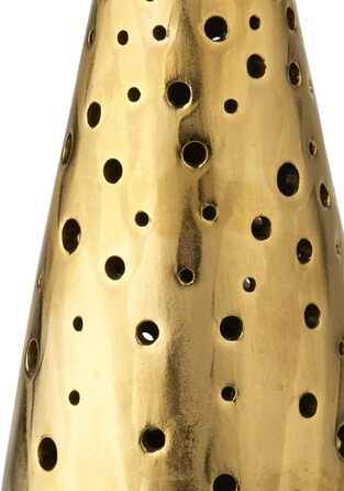 Свічник для чайної свічки конусний 30 см золотистий Nobili Kähler