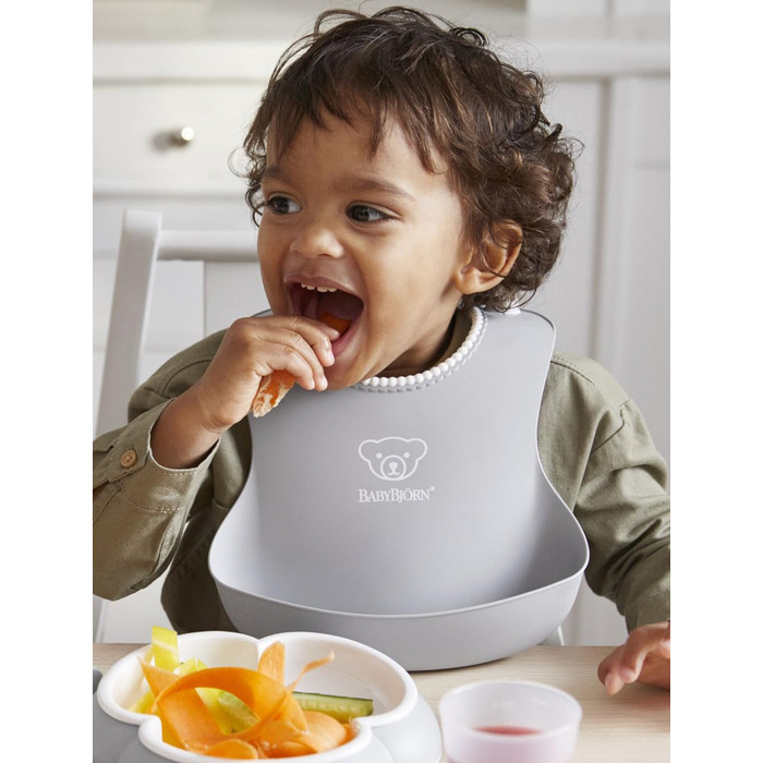 Слюнявчик для дітей, сірий BabyBjörn