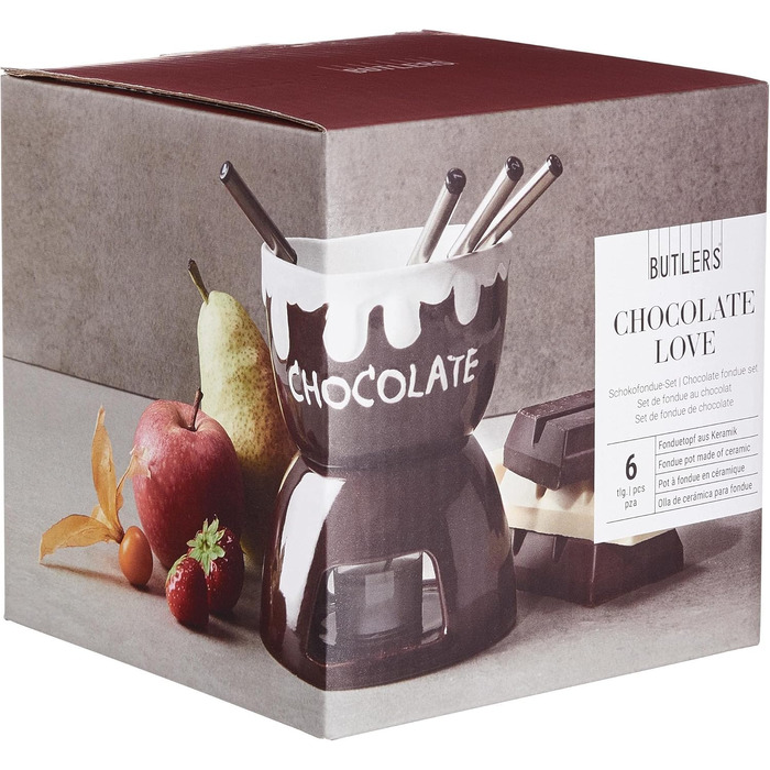 Набір для шоколадного фондю з 4 виделками, 480 мл BUTLERS