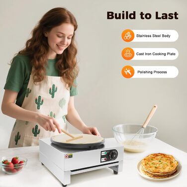 Млинниця електрична 40 см, 3000 Вт SHZICMY