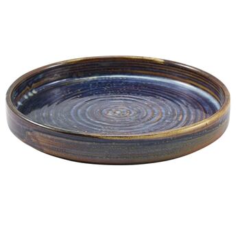 Тарелка презентационная с бортиком 21хh 2.9 см, Terra Porcelain Aqua Blue, GenWare