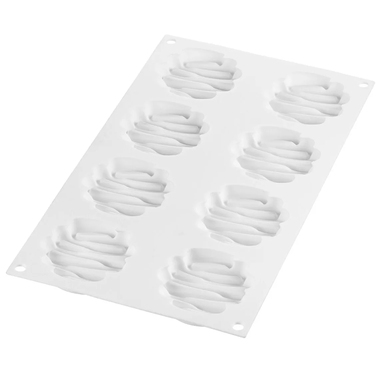 KIT TARTE RING HONORE D80 MM Форма силіконова Ø70 h13 mm + 8  кілець  (d 80 mm, h 20 mm) - 1*8 форма