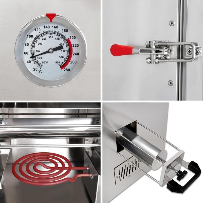 Електрична коптильня з нержавіючої сталі з термоізоляцією Beeketal