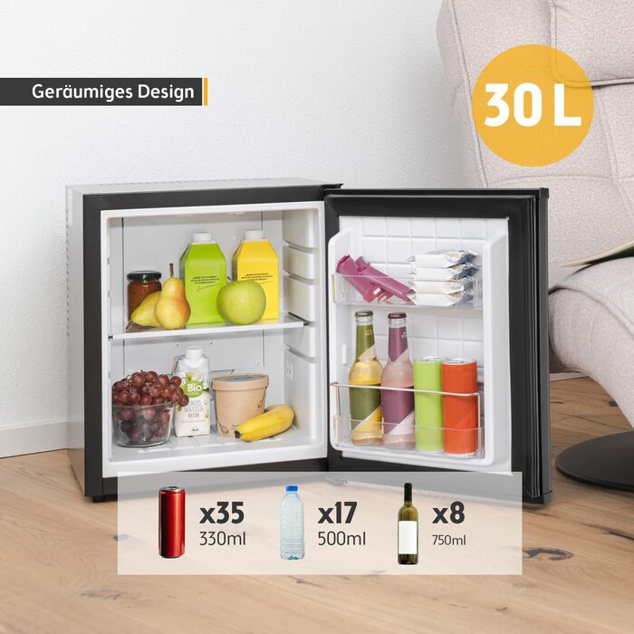 Міні-холодильник 30 л чорний TZS First Austria