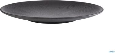 Тарілка меламінова 33 см, чорна NERO APS