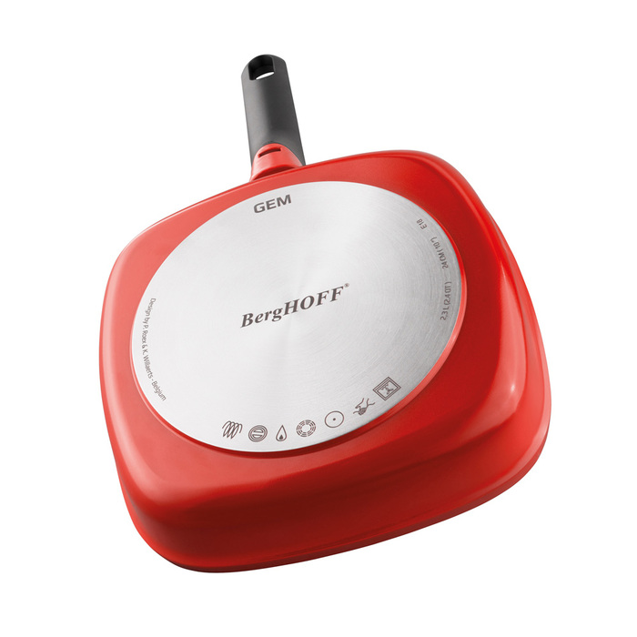 Сотейник с антипригарным покрытием BergHOFF STAY COOL, красный, диам. 28 см, 4,6 л