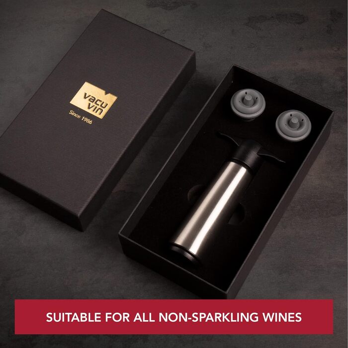 Вакуумная помпа для вина с пробками, набор 3 предмета Wine Saver Vacu Vin