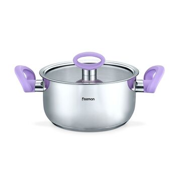 Каструля зі скляною кришкою Fissman VERONICA 24x13,5 см на 6,1 л (5447)