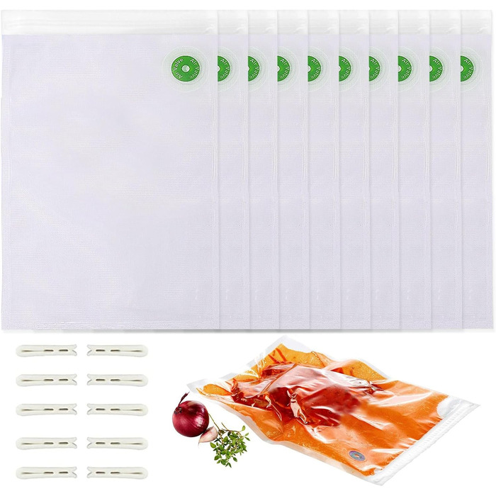 Вакуумні пакети 10 пакетів 26 x 40 см Vinabo