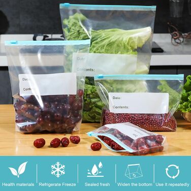 Вакуумні пакети 60 пакетів 10 х 20/ 16 х 23/ 32 х 26,5 см Generic