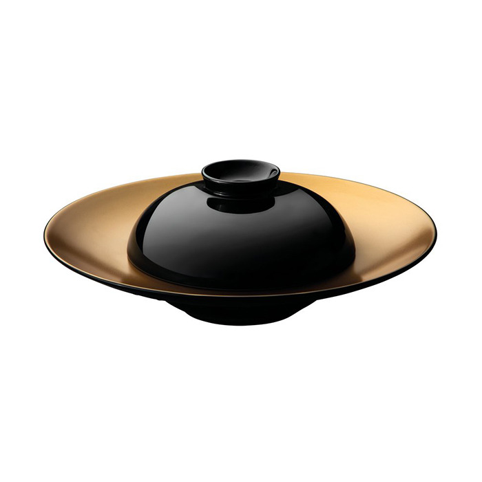 Тарілка для пасти BergHOFF GEM із кришкою, чорна