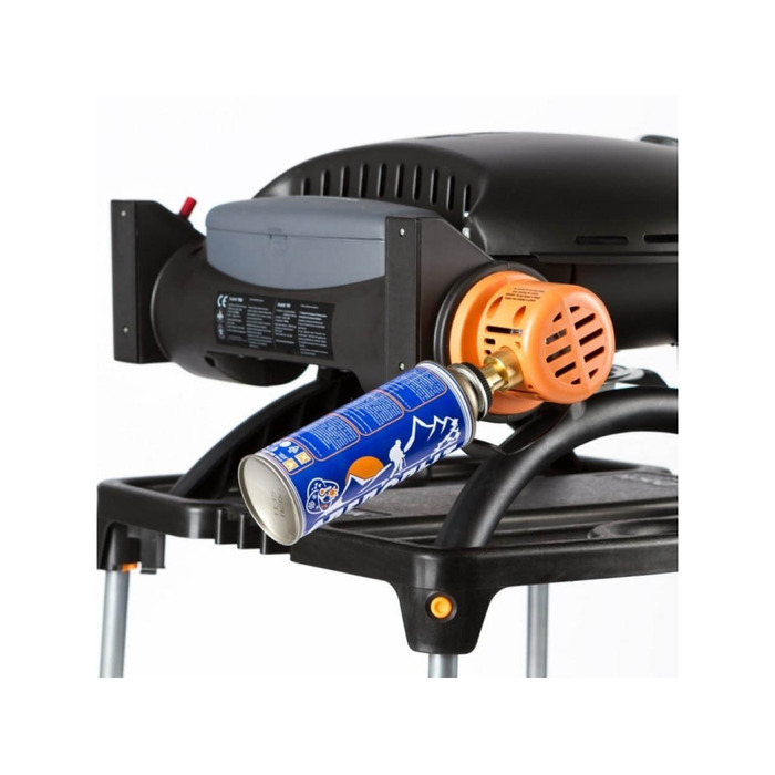 КОМПЛЕКТ Портативний переносний газовий гриль O-GRILL 500, срібло + шланг в подарунок! Код: 013369