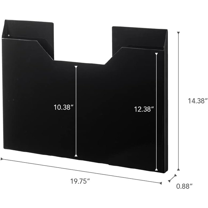 Настільний килимок Yamazaki Tower для зберігання L, (один розмір, чорний)