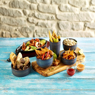 Миска кругла, 12,5 см, h 6,5 см, Terra - Blue, GenWare