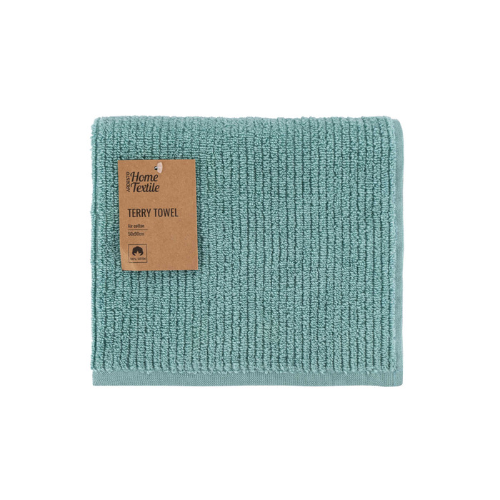 ARDESTO Рушник махровий Air, аква, 50х90см, 100% бавовна