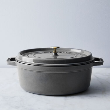 Кокот овальний 27 см, сірий графіт Staub