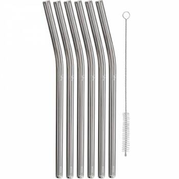 Набір з 6 соломинок для пиття зі щіткою 23 см Baric WMF
