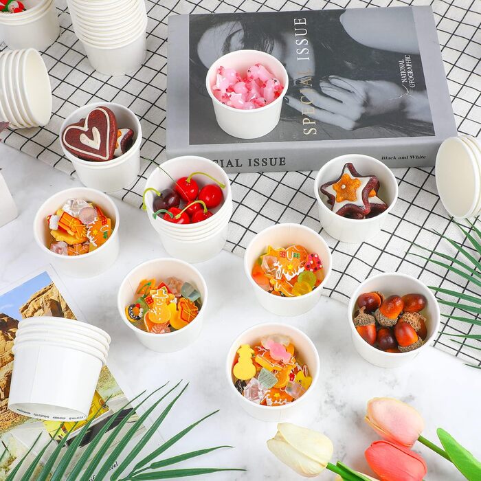 Набір паперові стаканчики для морозива 60 шт. 85 мл VEYLIN