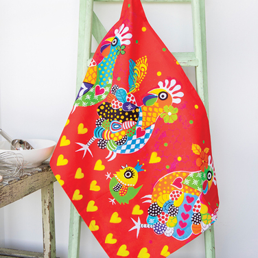 Полотенце кухонное Maxwell & Williams Chicken Dance LOVE HEARTS, хлопок, 50 х 70 см