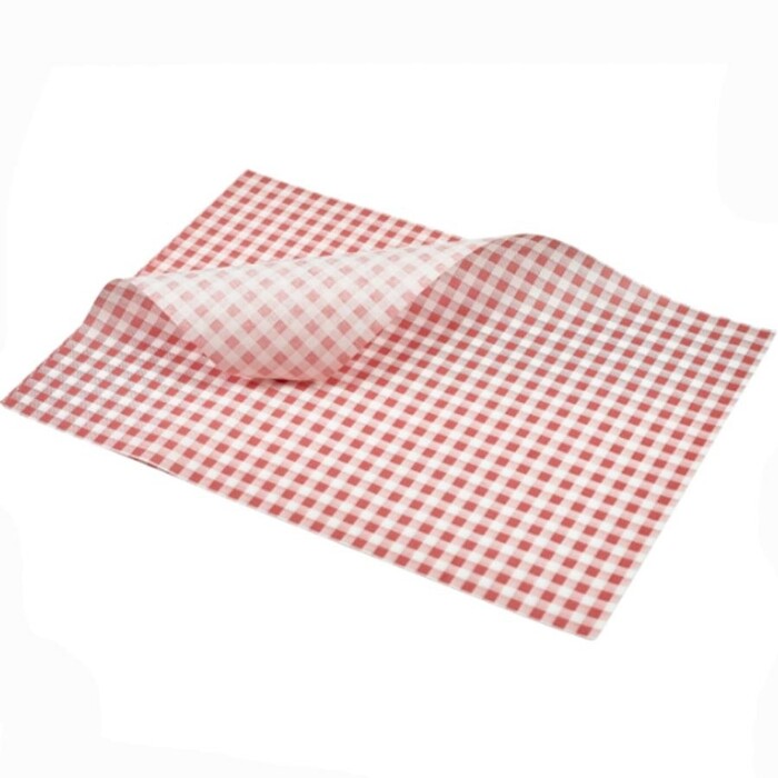 Жиронепроникний папір 35х25 см, червона клітинка, 1 упаковка (1000 аркушів), GenWare