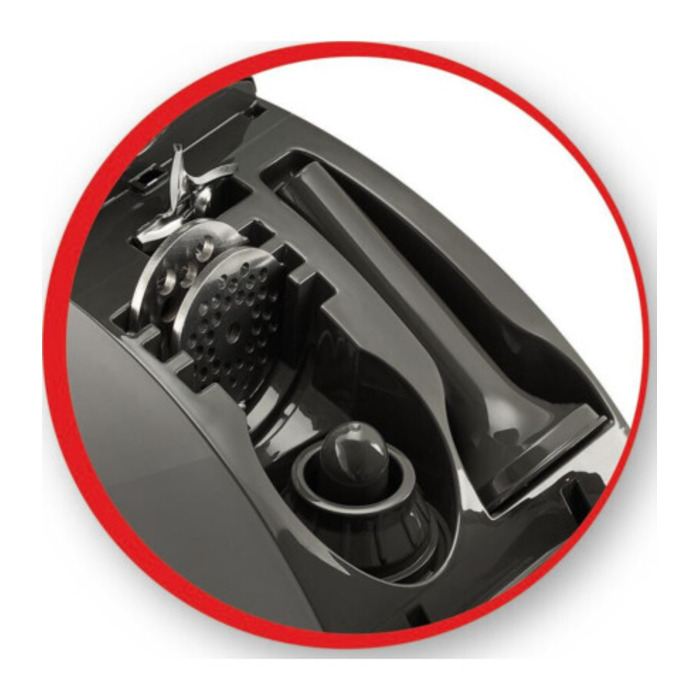 Tefal Мясорубка HV8 Successor, 2200Вт, 4.5кг/мин, 3 решетки, насадка для колбас, кеббе, 4 терки, пластик/металл, черный