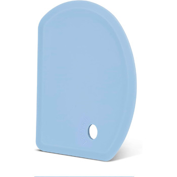 Гибкий силиконовый скребок для теста 15,2 х 11 см синий Lazymi