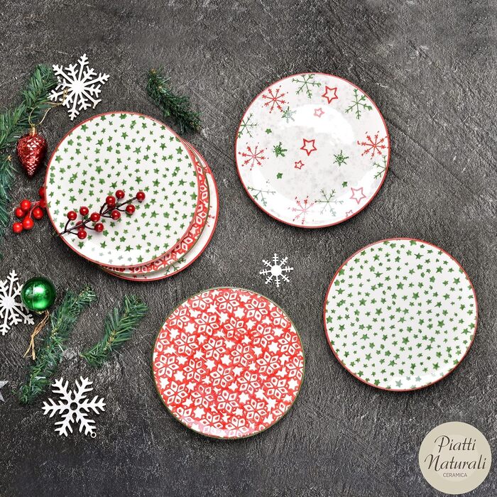Набір із 6 тарілок на 6 персон  21 см Piatti Naturali