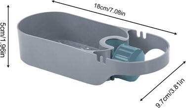 Органайзер для кухонної раковини, сірий 18 x 9,7 x 5 см Generic