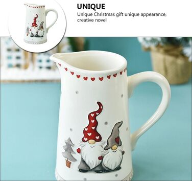 Різдвяний глечик для молока з порцеляни Cabilock