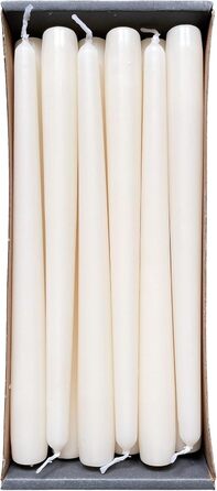 Набір з 12 конічних свічок 2,3 x 25 см, кремовий Nordring