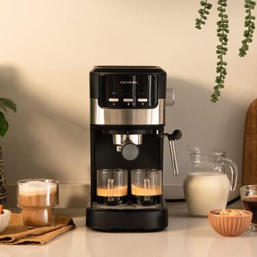 Еспресо-машина 20 бар, 1100 Вт чорна Power Espresso 20 Pecan Cecotec