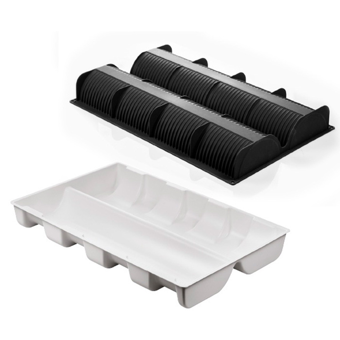 KIT SQ066 TRONCO 58x15 ВП Форма силіконова 580x152х76 мм + пластикова підставка