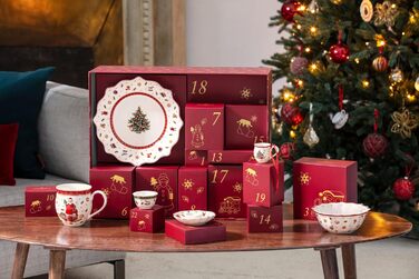 Набір столового посуду на 2 персони, 24 предмети в подарунковій упаковці. Адвент-календар Toy's Delight Villeroy & Boch