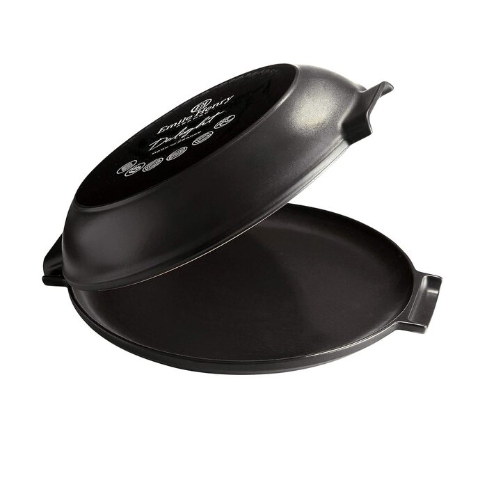 Форма для выпечки пирога тарт татен с крышкой, 32,5x29,5x8 см грифельная Delight Emile Henry