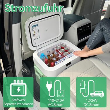 Компресорний автохолодильник 22 л зелений B BINGI