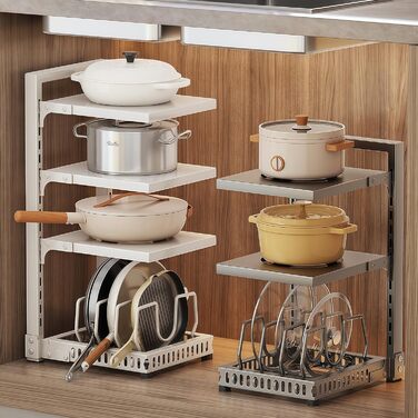 Органайзер для посуду з регульованими відділеннями 23 х 28 х 53 см HIMKI