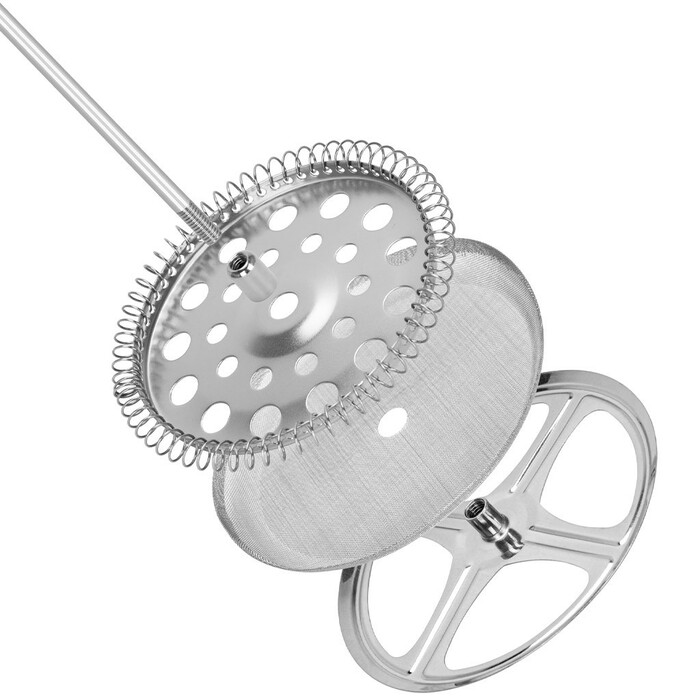 Заварювальний чайник Fissman з поршнем 600 мл скляна колба (9132)