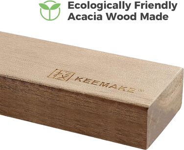 Магнітний тримач для ножів з дерева акації, 30 см KEEMAKE