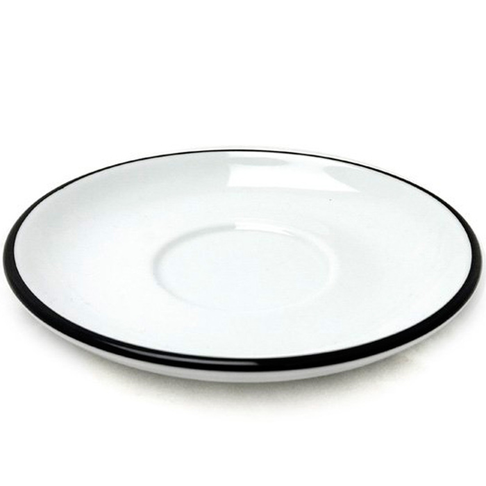 37572 Блюдце caffe latte 16,7 см Pennellessa Black rims для серій 'Verona', 'Torino'