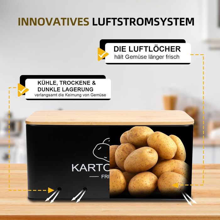 Ящик для зберігання з кришкою 3 шт чорний Avmvnvc