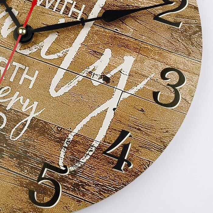 Безшумний настінний годинник 30 см Lafocuse