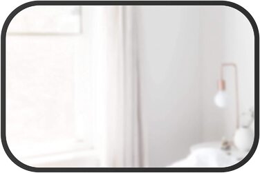 Дзеркало прямокутне 61 х 91 см чорне Hub Umbra