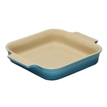 Блюдо квадратне 23 см, синій Le Creuset