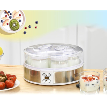 Йогуртниця на 7 порційних баночок по 180 мл HOMCOM