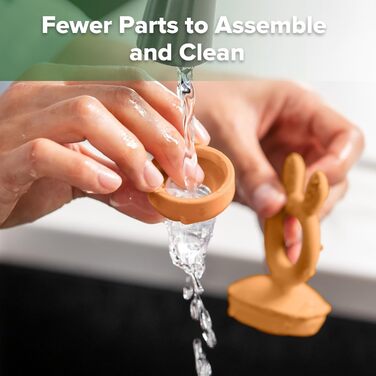 Годівниця для дитячого фруктового харчування Haakaa та міні-лоток для перекусів у морозильній камері, форми для морозива без бісфенолу А для безпечного самостійного годування немовлят, від 4 місяців (горохово-зелений) (гарбузовий)