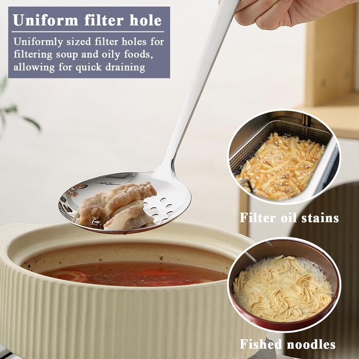 Набір кухонного начиння Evanda з 6 предметів, набір кухонного начиння з нержавіючої сталі, набір кухонних інструментів та шпателів, предмети першої необхідності для дому, кухонні аксесуари 1. Срібний