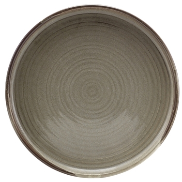 Тарілка презентаційна 21x2, 2 см з низьким вертикальним бортом, Terra Porcelain Grey, GenWare