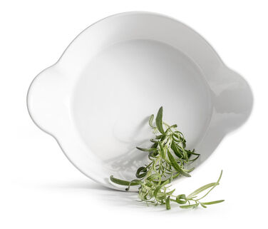 Форма для випічки кругла 23 x 28,5 х 5,55 см, біла Sagaform