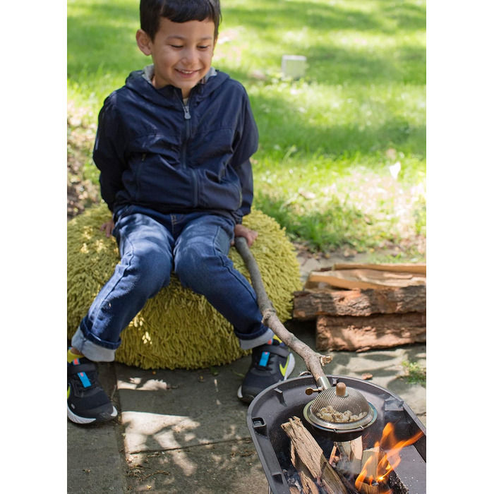 Горшочек для попкорна с крышкой-ситом HB19 Kikkerland