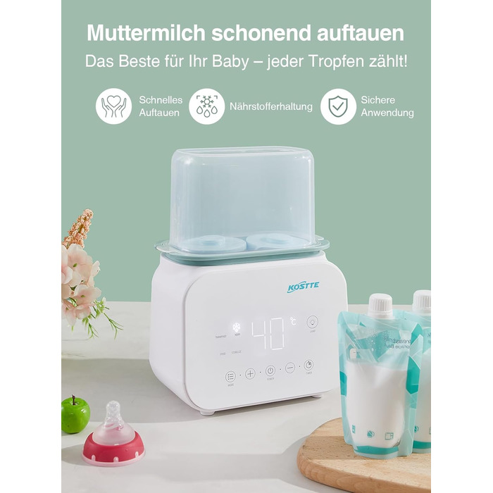 Підігрівач на 2 дитячих пляшечок KOSTTE